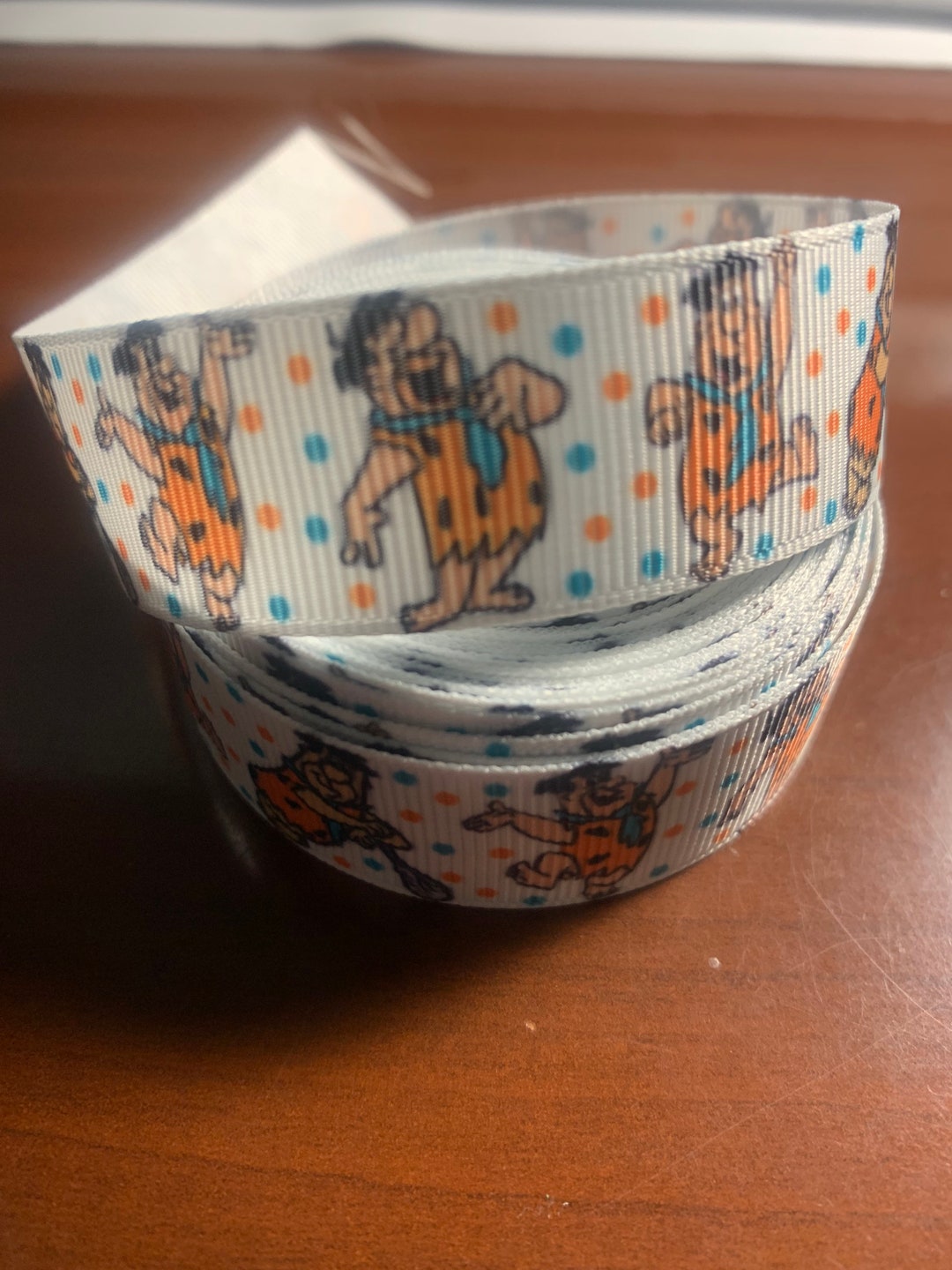 Fred Ribbon 7/8” Grosgrain Ribbon Fred Flintstone - Etsy