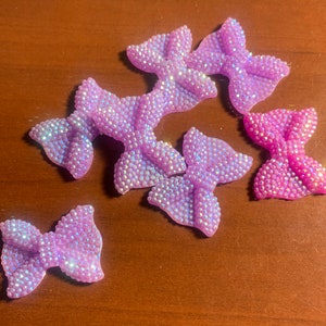 1” Resin Rhinestone Bow