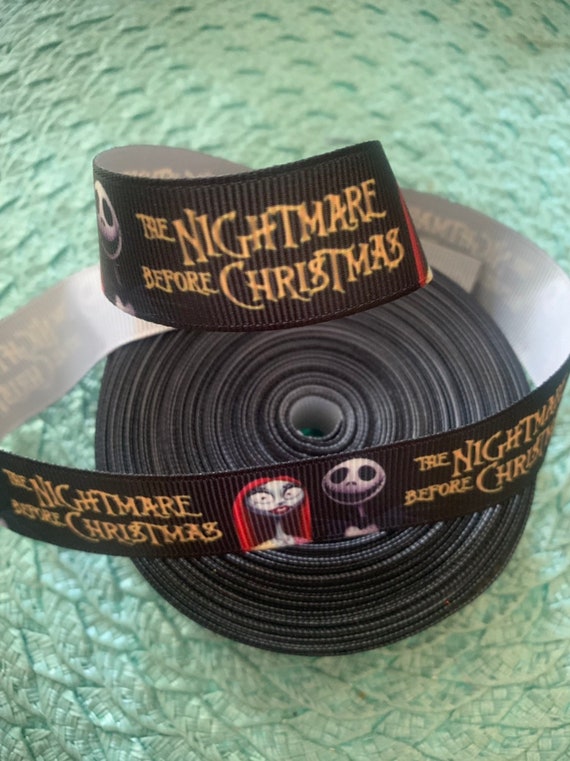 Night Before Christmas Crossgrain Ribbon 38mm Wide New Per Mtr