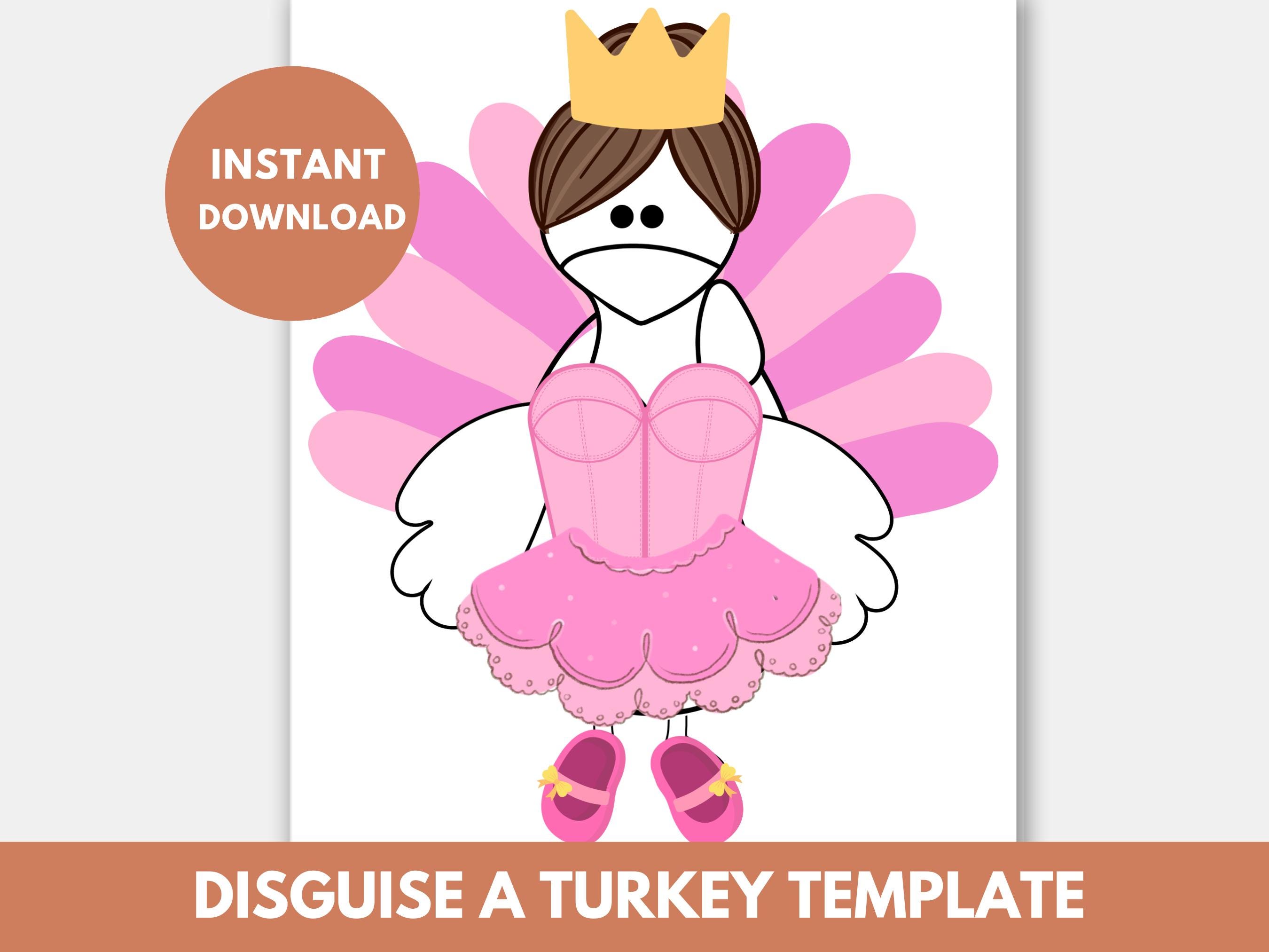 ballerina turkey disguise template printable disguise a turkey in