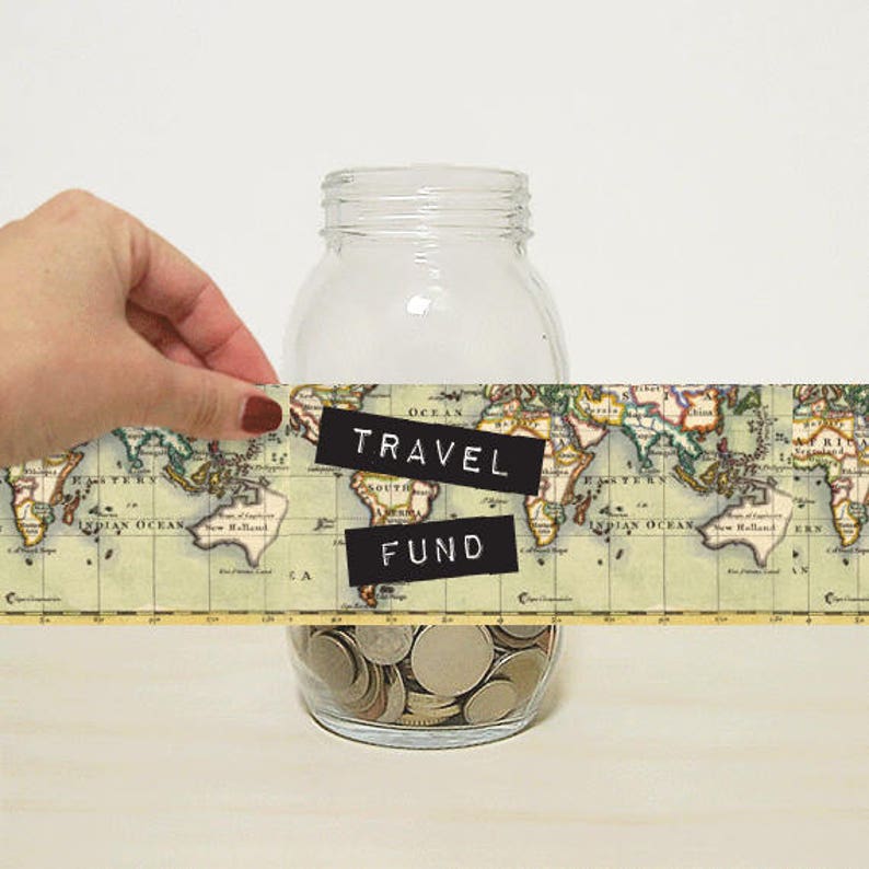 Travel Fund DIY Money Jar Money Bank Coin Jar for Etsy