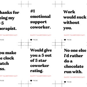 Funny Coworker Valentines Card Printable, Workplace Valentine Cards for ...