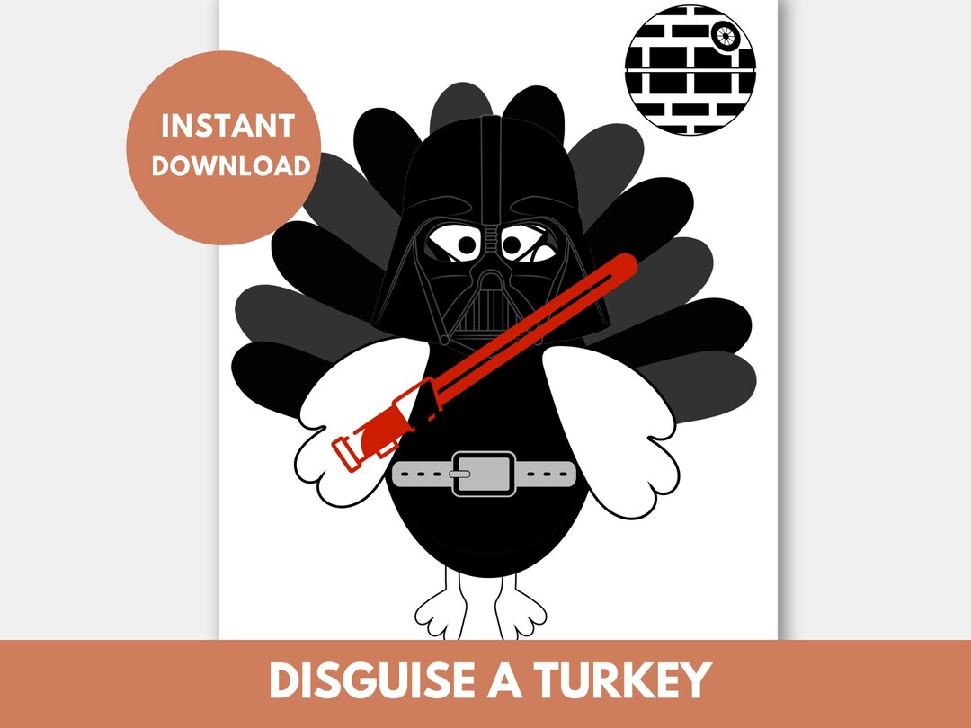 Darth Vader Turkey Disguise Template Printable Disguise a Turkey Turkey Darth Vader Turkey Disguise Template Printable Disguise a Turkey Turkey