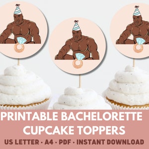 Adornos para cupcakes de despedida de soltera, decoraciones para despedidas de soltera, decoraciones para despedidas de soltera, decoración para fiestas de adultos, decoraciones para fiestas de compromiso,