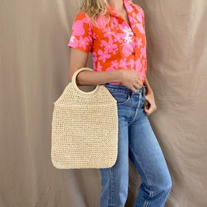 Vintage Wicker Woven Basket Purse