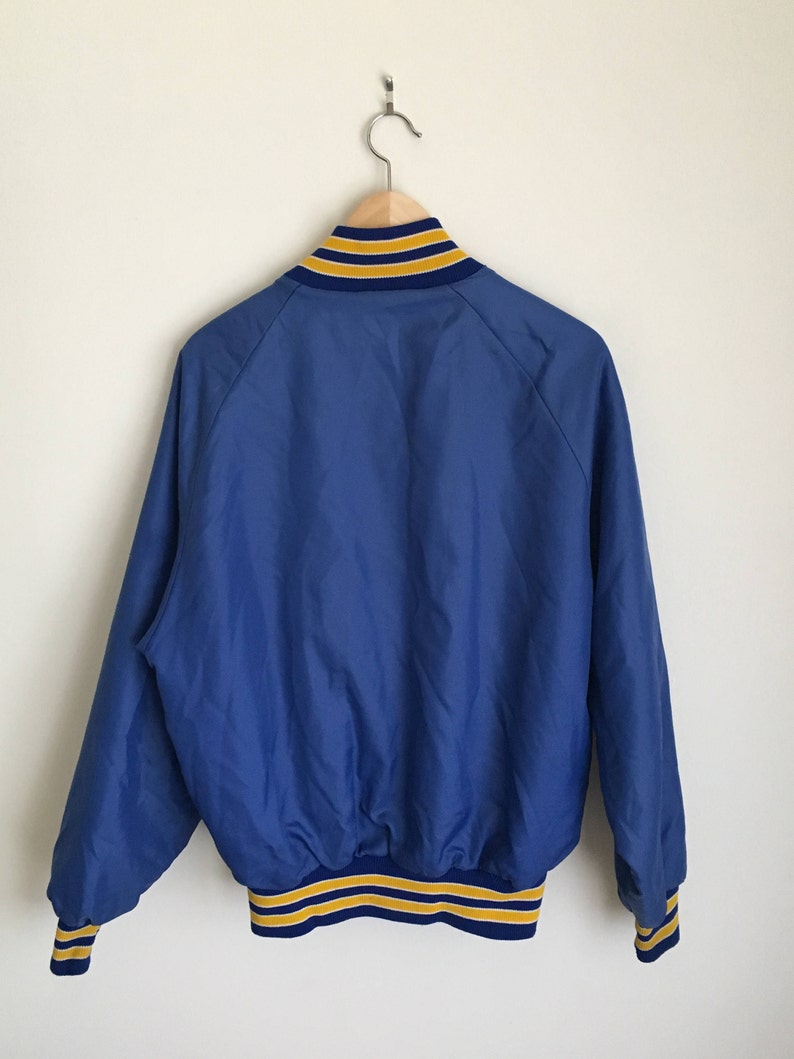 Vintage Delong Blazers Snap Front Jacket Baseball Sz M 80s