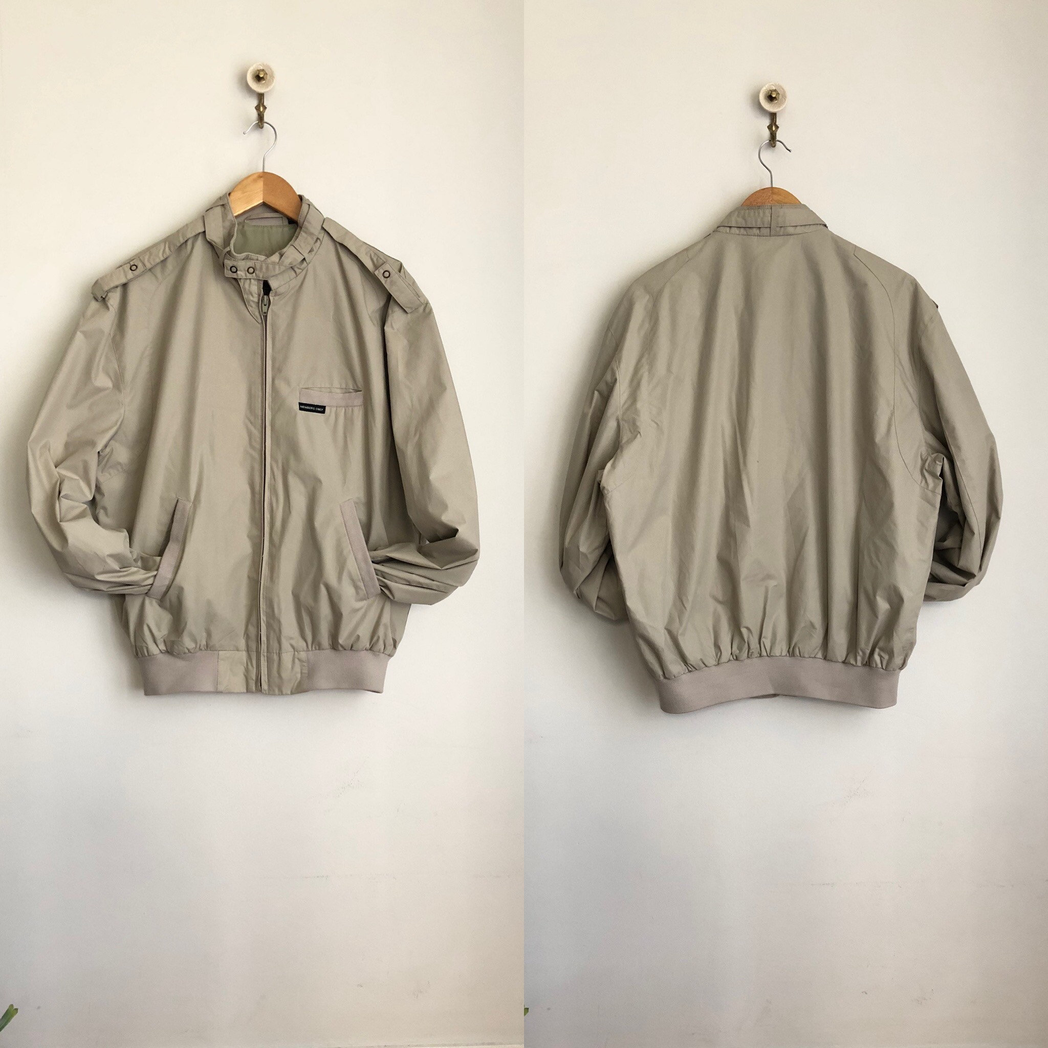 tan members only jacket