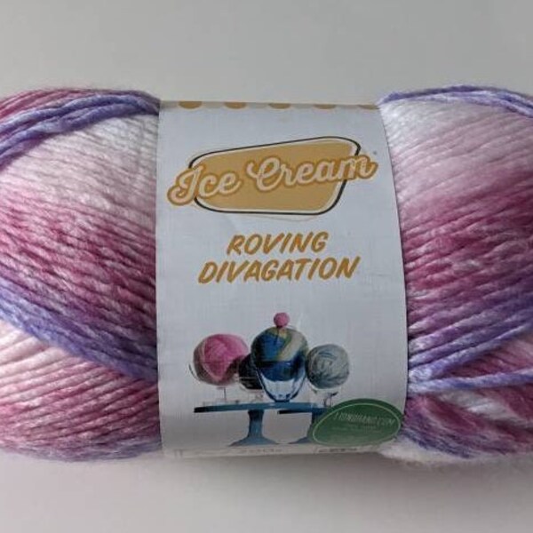 Lion Brand Ice Cream yarn- LB Shirley Temple roving yarn- Lion Brand nbr 4 yarn- yarn for hats- yarn for scarves- knitting and crochet yarn