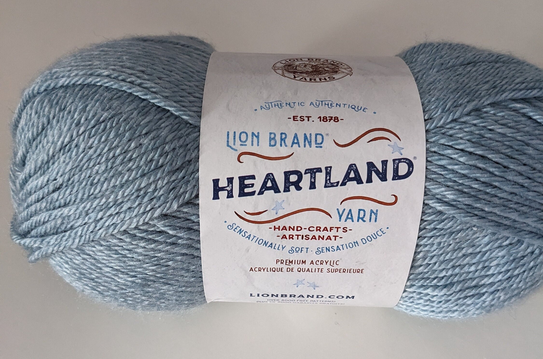 Lion Brand Yarn Heartland Yarn for Crocheting, Knitting, and Weaving,  Multicolor Yarn, 1-Pack, Wolf Trap