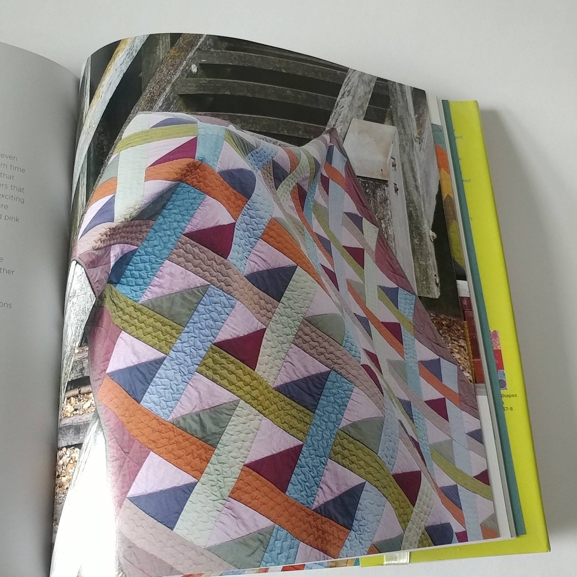 Kaffe Fassett Quilts using shot cotton and striped fabrics Etsy