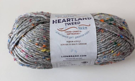 Lion Brand Heartland Yarn Mount Rainier Tweed 