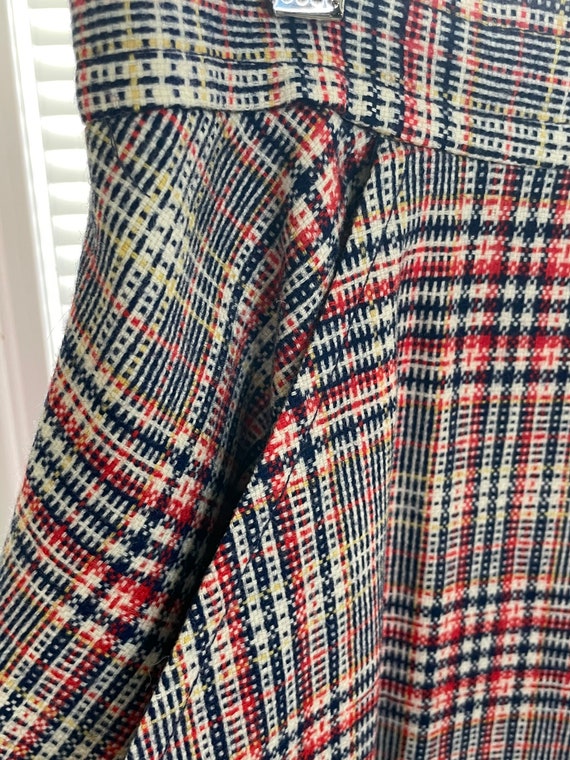 Vintage Pendleton Plaid Pencil Skirt 1970s Pocket… - image 9