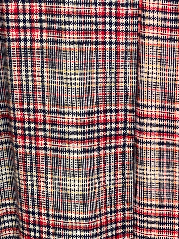 Vintage Pendleton Plaid Pencil Skirt 1970s Pocket… - image 2