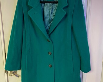 emerald green peacoat