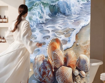 Ocean Wave Strand Duschvorhang