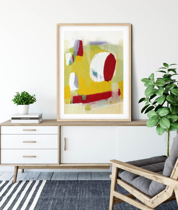 Original Chartreuse Green Abstract Painting Original Green Living Room Wall Decor Modern Green Abstract Art Green Acrylic Painting