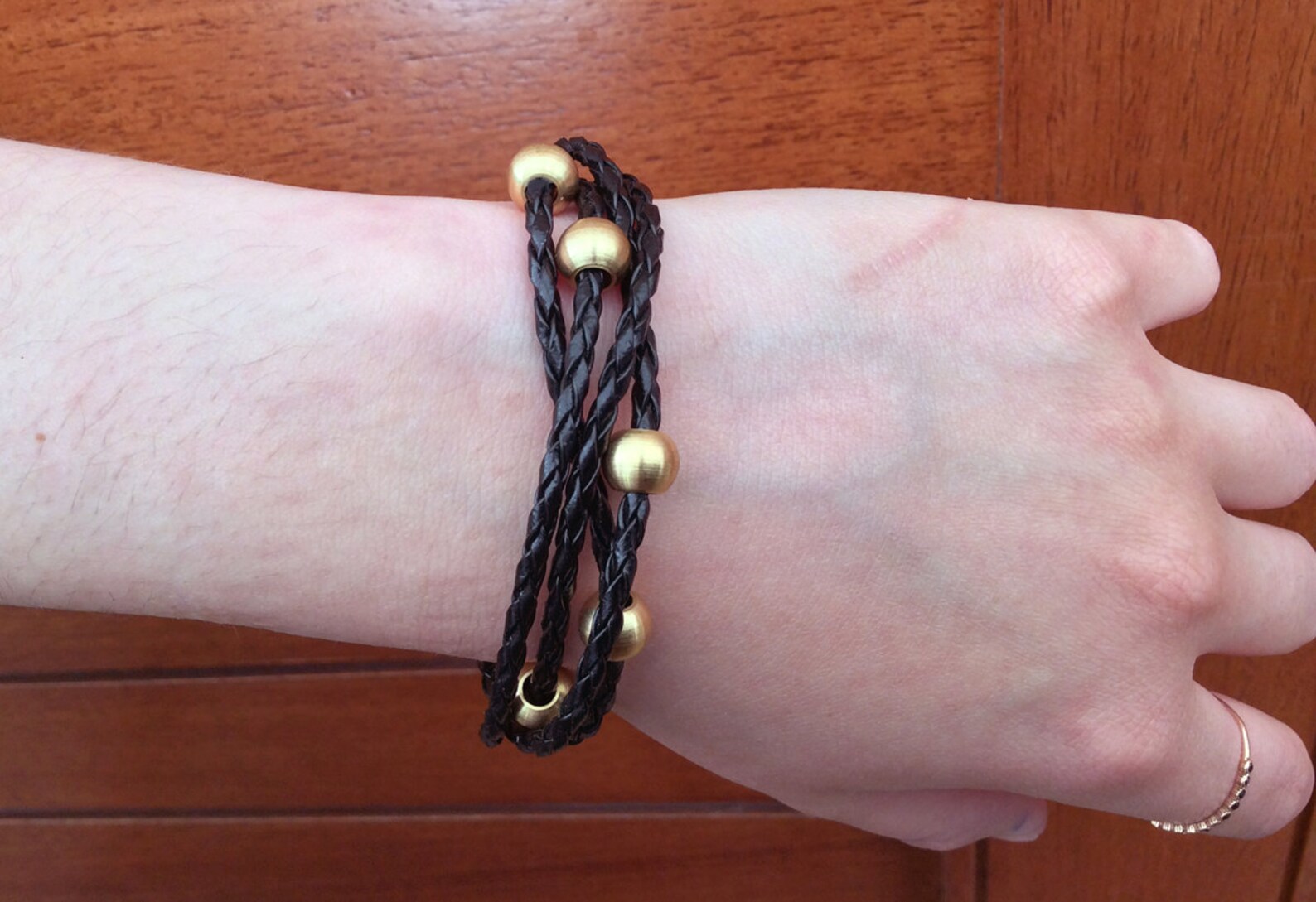 Bracelet Multicord Braided Leather Bracelet Black Leather Etsy UK