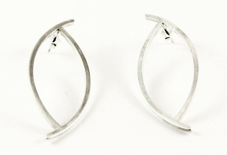 Sterling Silver Earrings Drop Earrings Silver 925 Minimal - Etsy