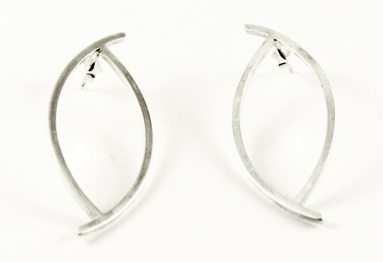 Sterling Silver Earrings Drop Earrings Silver 925 Minimal - Etsy