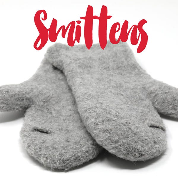 Smittens | ergonomic felted mittens with an index finger escape hole | KNITTING PATTERN