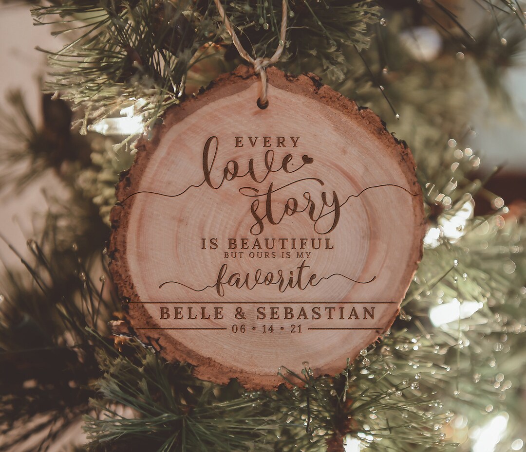 Personalized Ornament-beautiful Love Story Personalised Names and Date ...