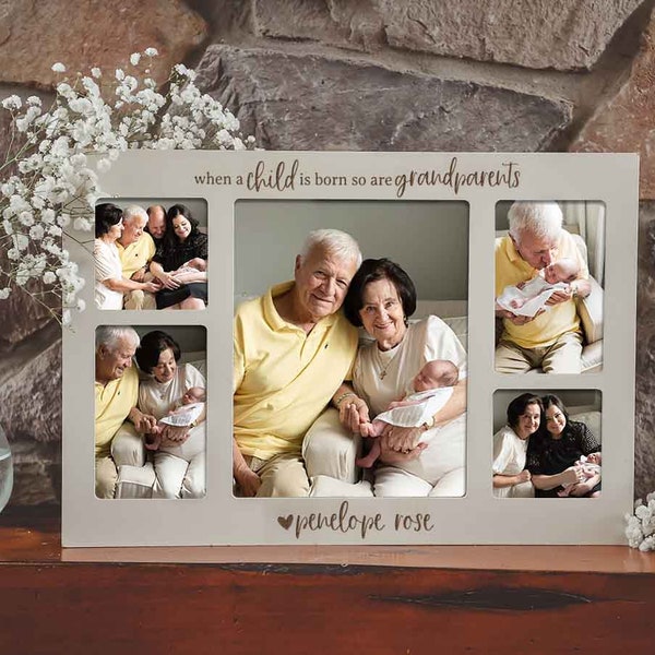 Personalized Double Grandparents Frame Etsy