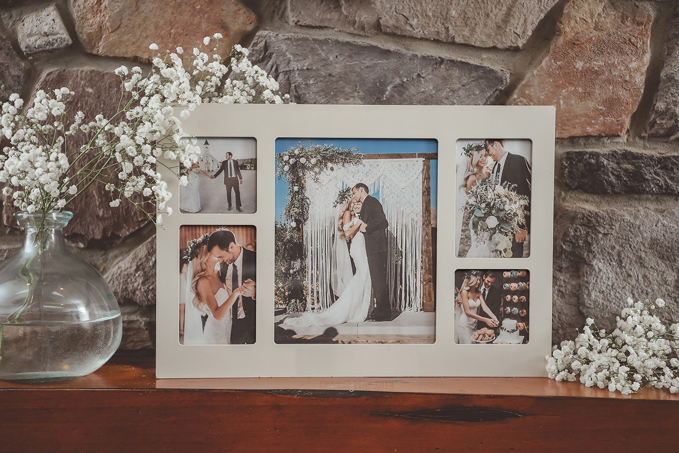 Dreams Do Come True-personalized Wedding Frame-custom Distressed
