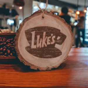 Personalized Ornament Luke&#39;s Diner-Gilmore Girls Christmas-Gilmore Girls Fan-Popular-Christmas 2025-Stars Hollow-Etched In Time