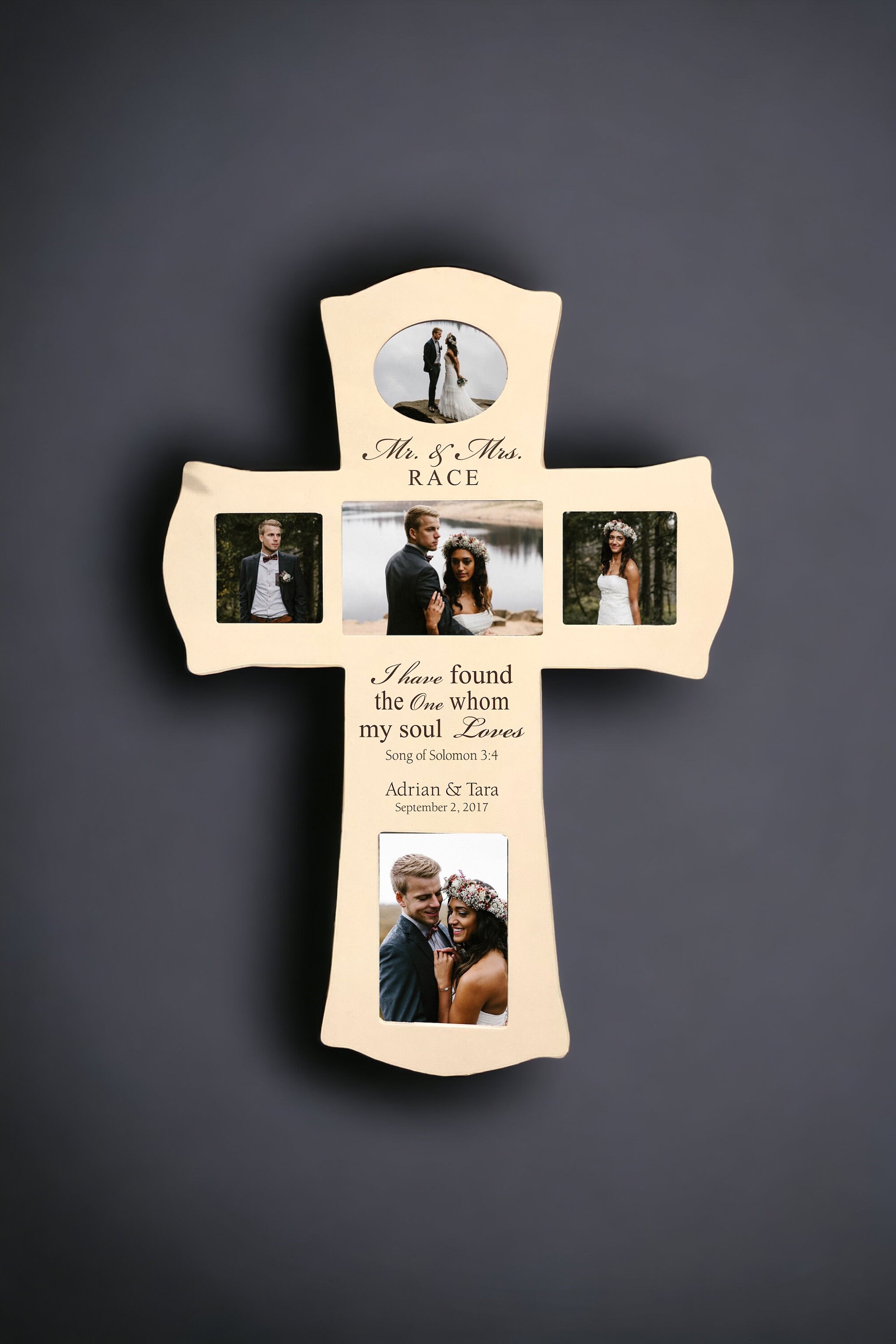 Collage Sample Cross Personalized Wedding Cross Photo Collage, Laser Engraved - Etsy