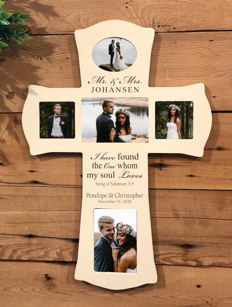 Collage Sample Cross Personalized Wedding Cross Photo Collage, Laser Engraved - Etsy