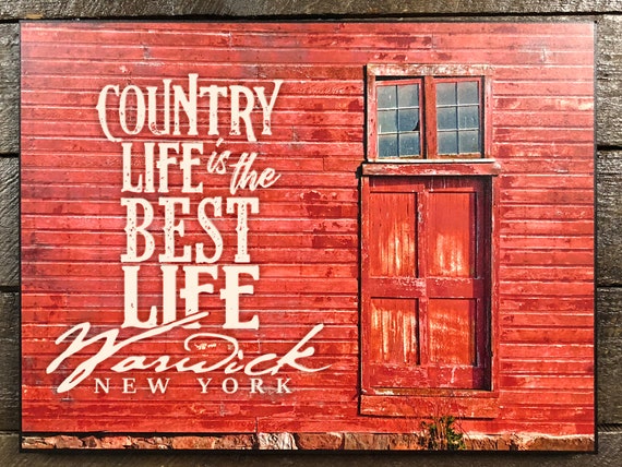 Laser Engraved Country Life Is The Best Life Barn Etsy