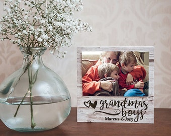 Grandma's Boys- Mother's Day- Grandma Personalized Frames-Grandma Gifts- Grandma's Girls- Grandma's Blessings- Engraved Frames-FREE SHIPPING