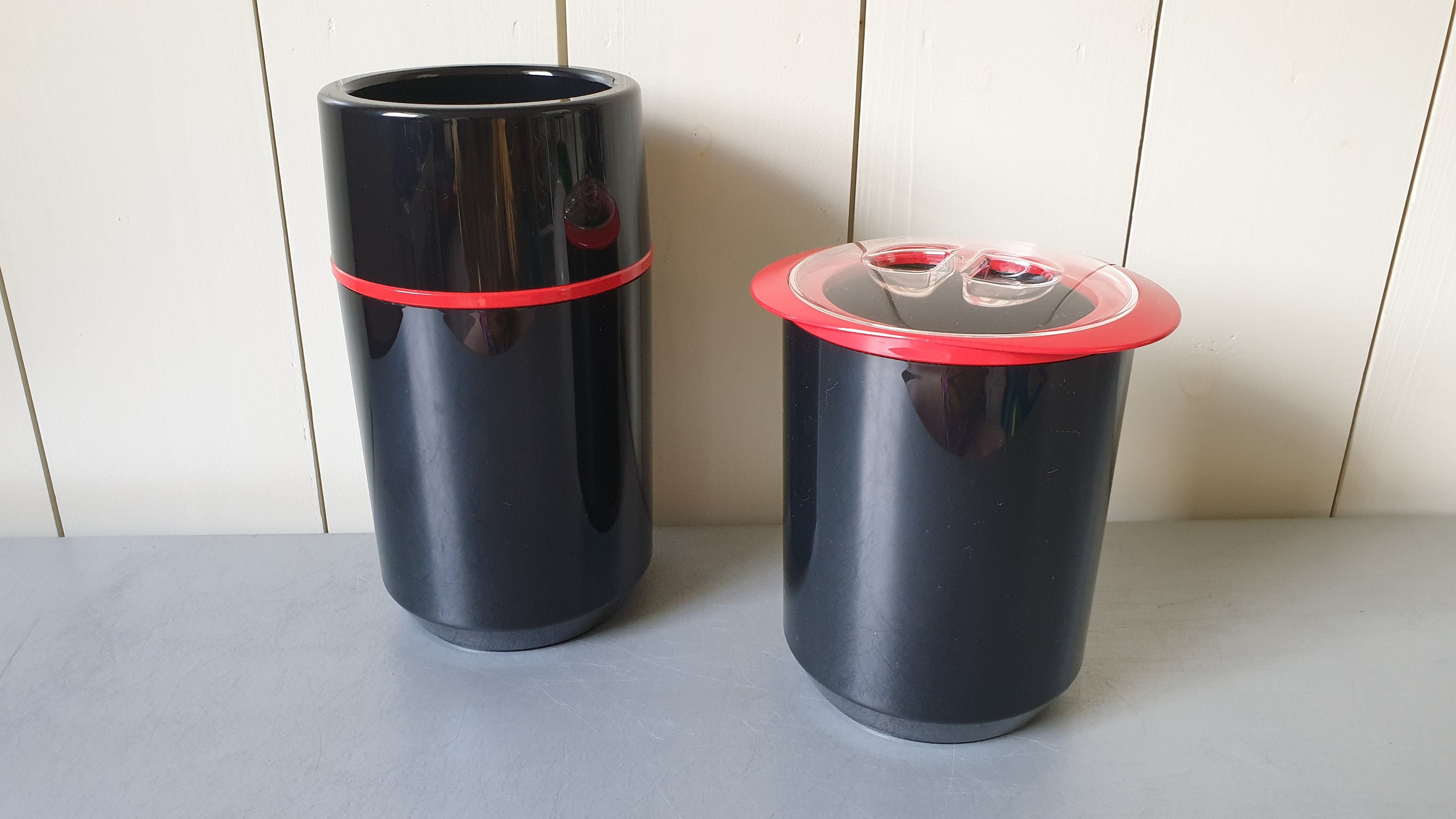 Vintage 1980s Design Set of Wine Cooler and Ice Bucket in Etsy