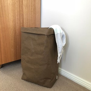 Panier en papier lavable JUMBO support pour plante en papier lavable panier à linge panier à linge sac écologique sac en papier sac en papier lavable