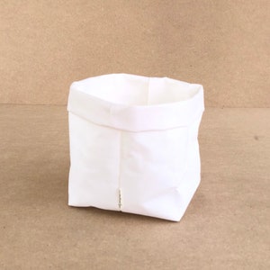 Washable Paper Planter LARGE Washable Paper Plant Holder Kitchen Basket Eco Bag Paper Bag Paper Basket Washable Paper Bag image 6