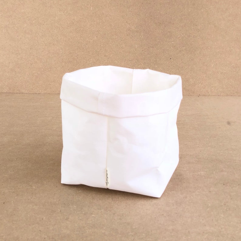 Washable Paper Planter LARGE Washable Paper Plant Holder Kitchen Basket Eco Bag Paper Bag Paper Basket Washable Paper Bag image 6