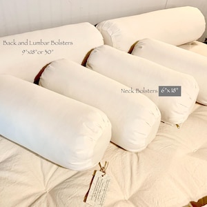 Wool Bolster Pillow: Organic Wool, Lumbar/Neck Support