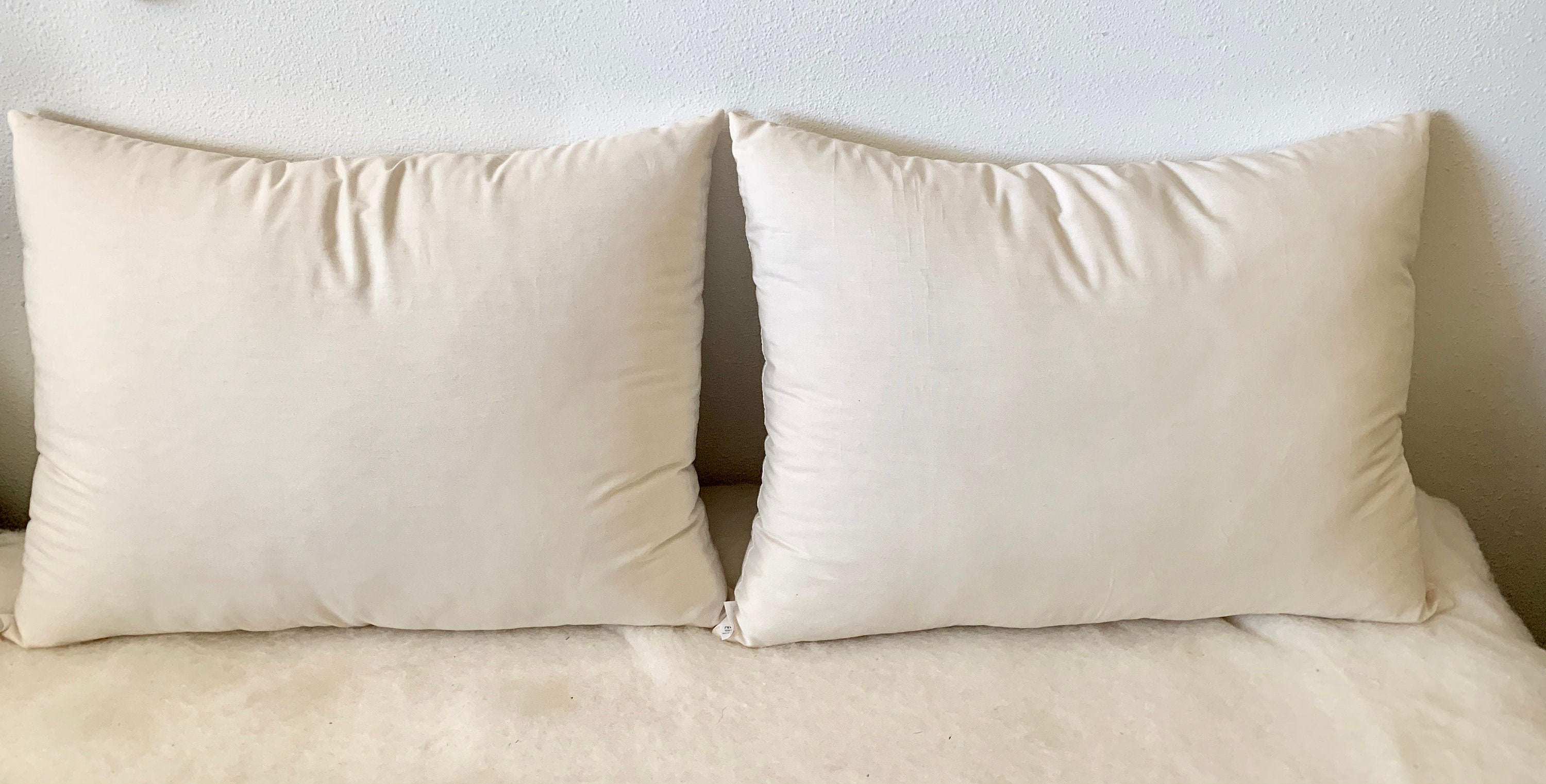 Wool Filled Bed Pillows Etsy