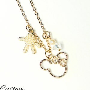 Create your own Fairytale Necklace, Magic Kingdom Charm Necklace, Custom Charm Jewelry, Fairytale Charm Jewelry