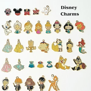 Add Ons - Disney Enamel Charms, Disney Colorful Charms, Gold Plated Charms, Charm Personalization