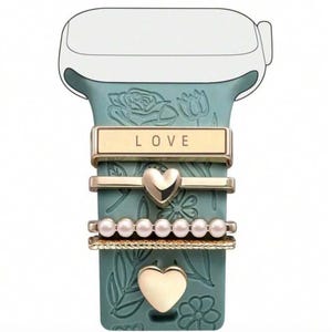 Stackable Watchband Charms, Watch Bars,Apple Watch Band Accessories, Gift for Mom, Apple Watch Jewelry, Watch Jewelry, Valentines