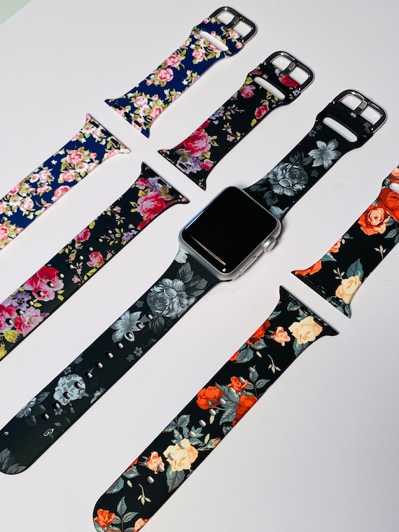 38/40/41mm Floral Watch Band, Compatible With Apple Watches  display picture 2