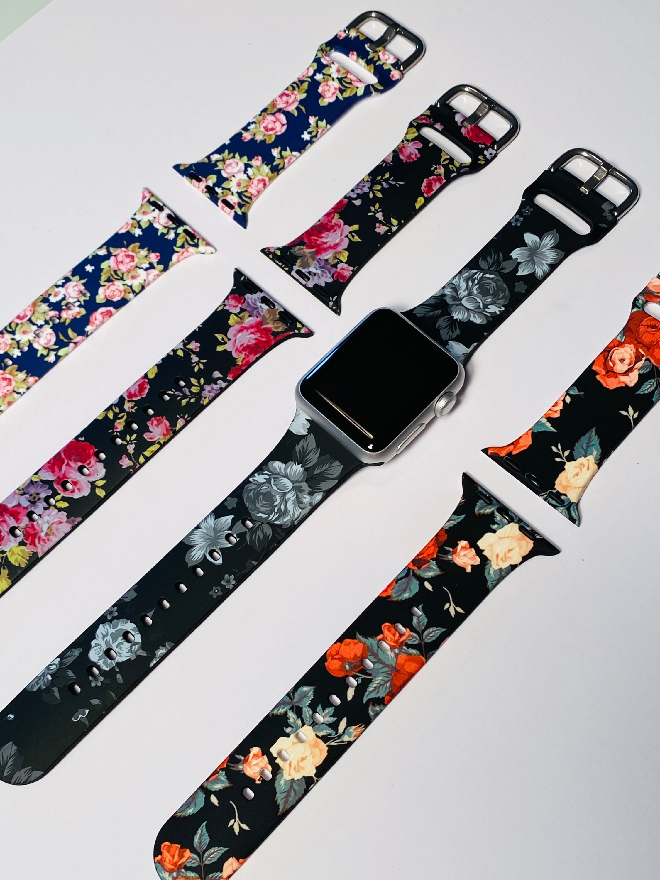 38/40/41mm Floral Watch Band, Compatible With Apple Watches  display picture 1