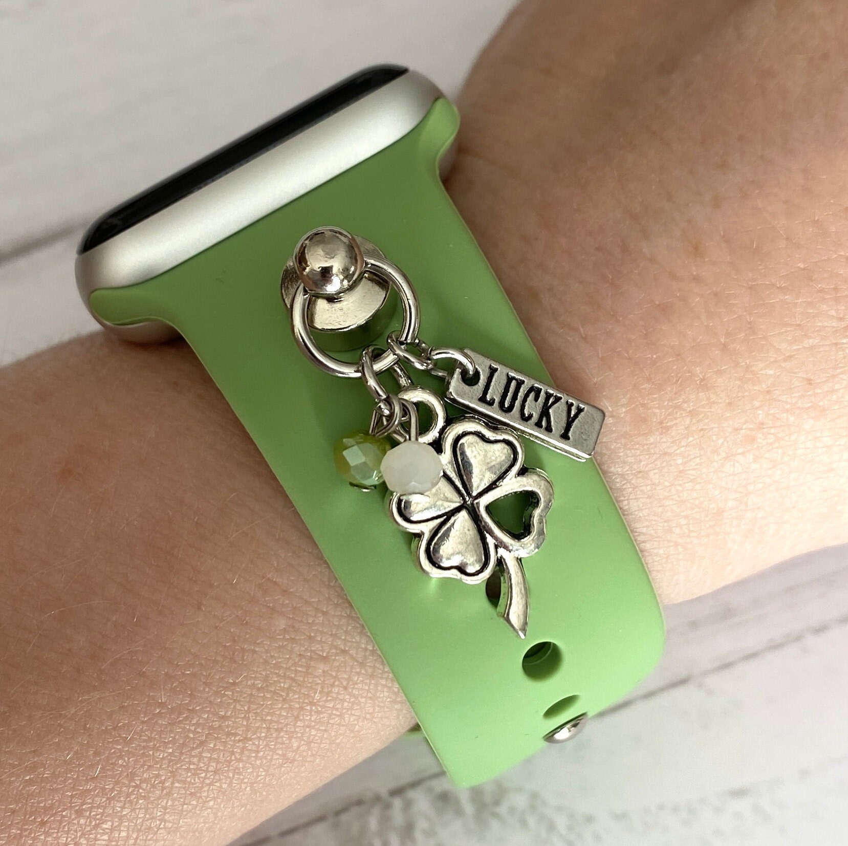 St. Patrick's Day Watch Band Charms, Watchband Studs, Apple Watch Char –  Riding on Inspiration