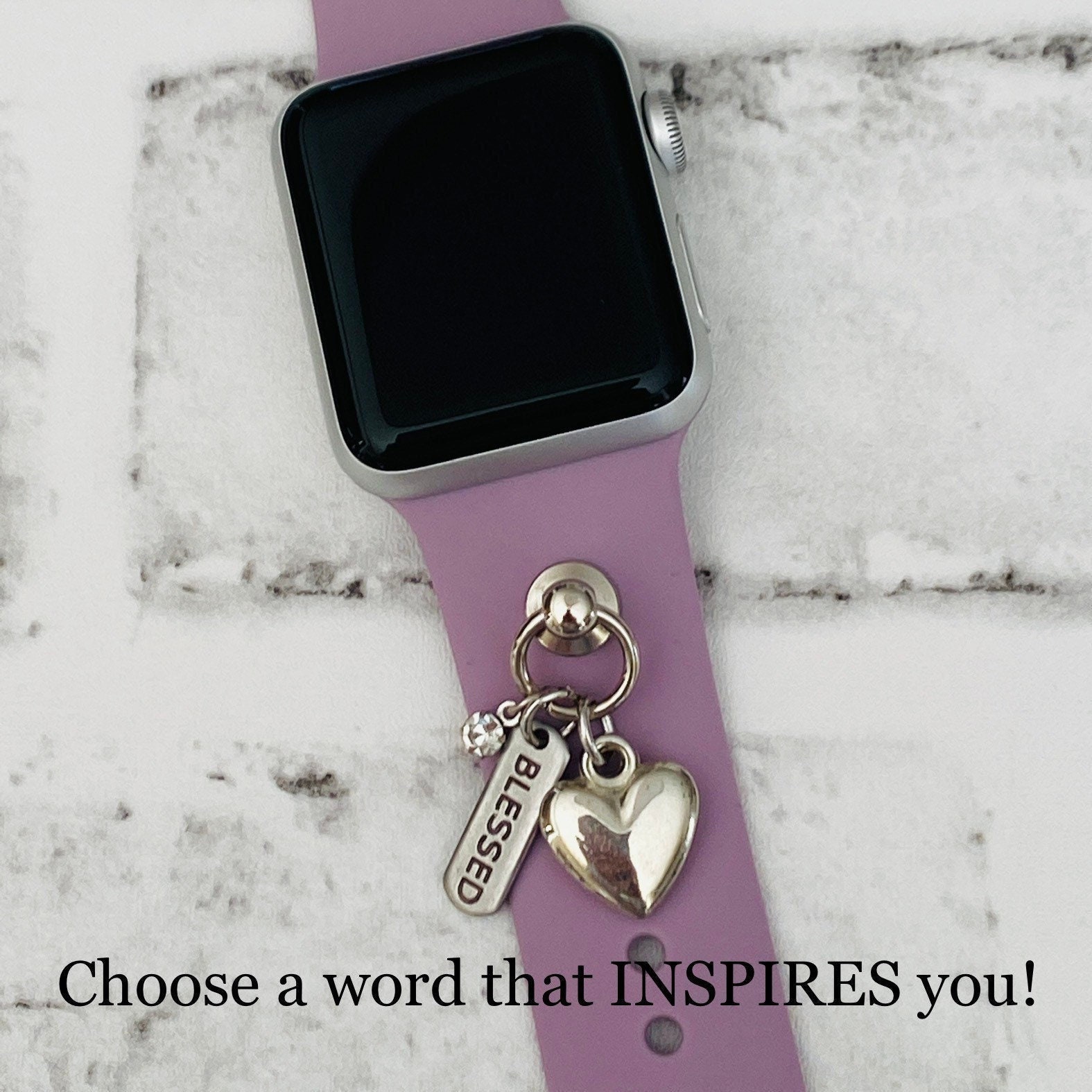 Valentine Watchband Charms, Heart Watch Charm, Apple Watchbands, Perso –  Riding on Inspiration