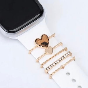 Stackable Watchband Charms, Watch Bars, Watch Band Accessories, Unique Gift, Gift for Mom, Apple Watch Jewelry, Watch Jewelry, Valentines