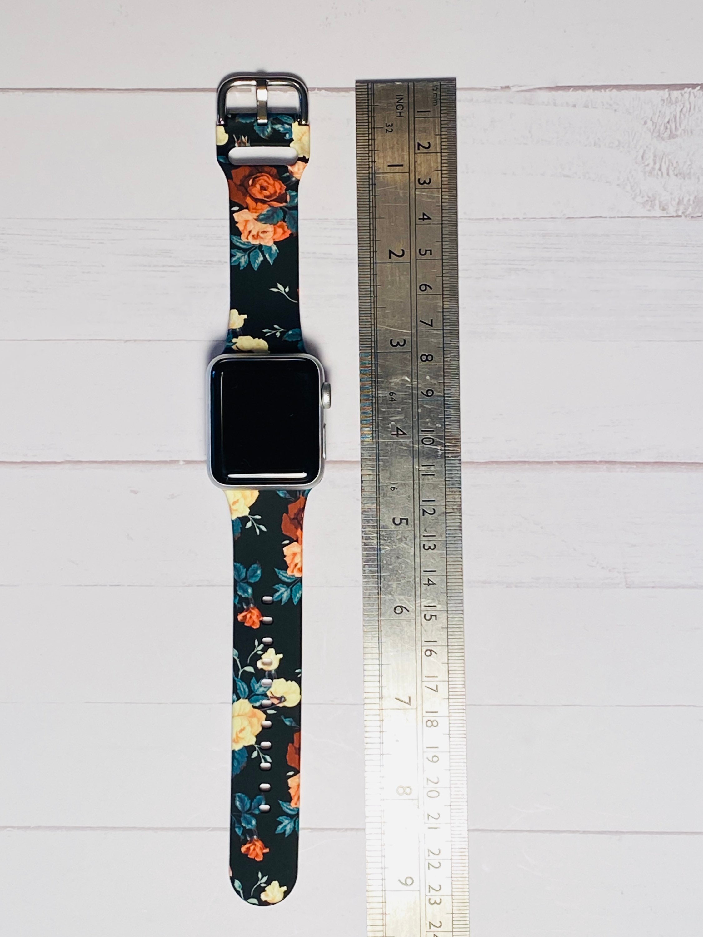 38/40/41mm Floral Watch Band, Compatible With Apple Watches 