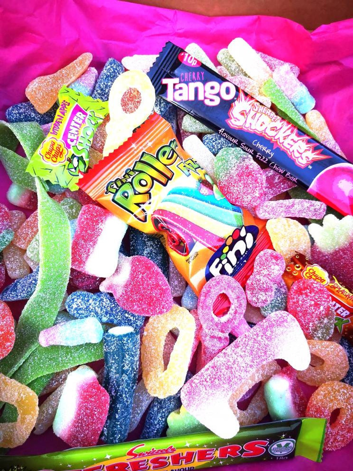 1kg Ultimate Fizzy Pick n Mix Sweet box Sour gift FREE | Etsy