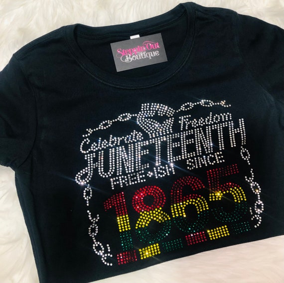 Juneteenth Rhinestone Shirt, Freeish Bling Tee, Celebrate Freedom Shirt, Juneteenth Outfit Women, Black History Shirt