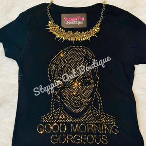 Mary J Blige Rhinestone Bling Shirt, Mary J Blige Tour , Good Morning Gorgeous T Shirt, MJB Tour Tee, Mary J Blige T Shirt, For My Fans Tee